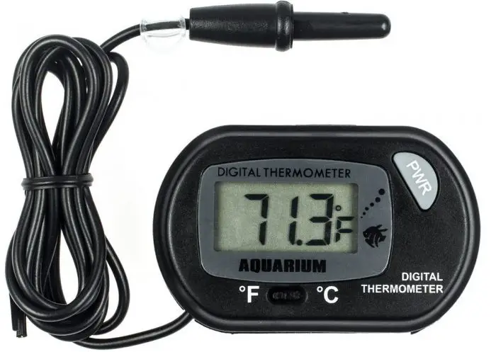 HITECHLIFE Digital Aquarium Thermometer LCD Fish Tank Thermometer Waterproof Accurate for Home Office and Aquarium